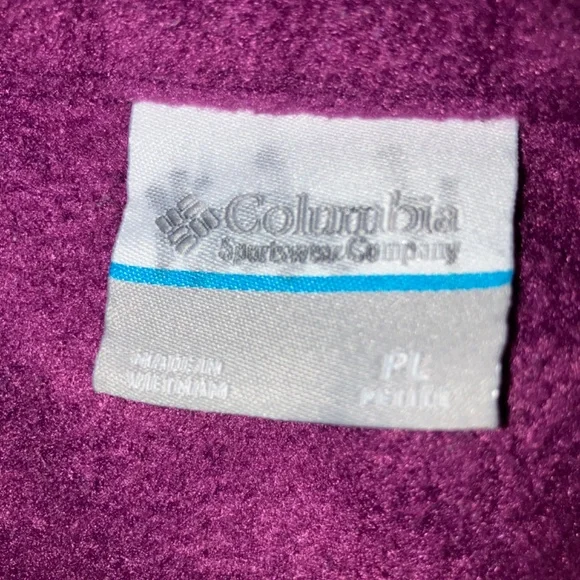 Columbia Women's Maroon Fleece Jacket - Picture 8 of 8